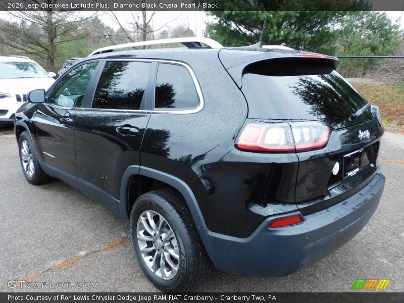 Diamond Black Crystal Pearl / Black 2020 Jeep Cherokee Latitude Plus
