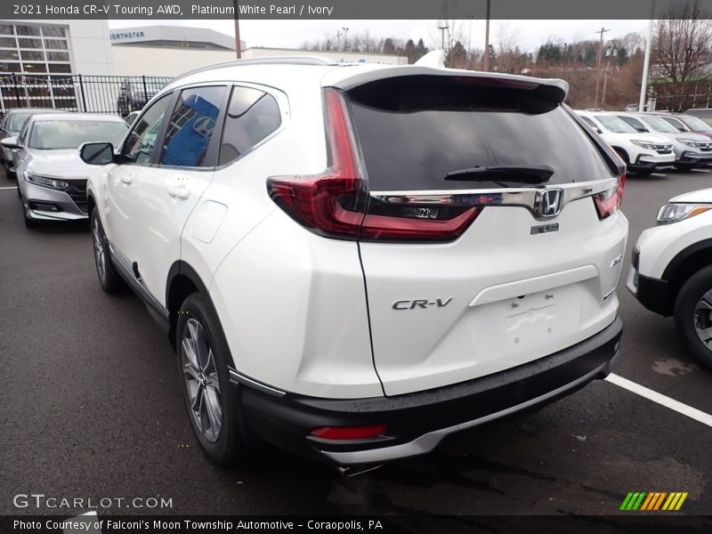 Platinum White Pearl / Ivory 2021 Honda CR-V Touring AWD