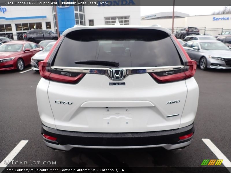 Platinum White Pearl / Ivory 2021 Honda CR-V Touring AWD