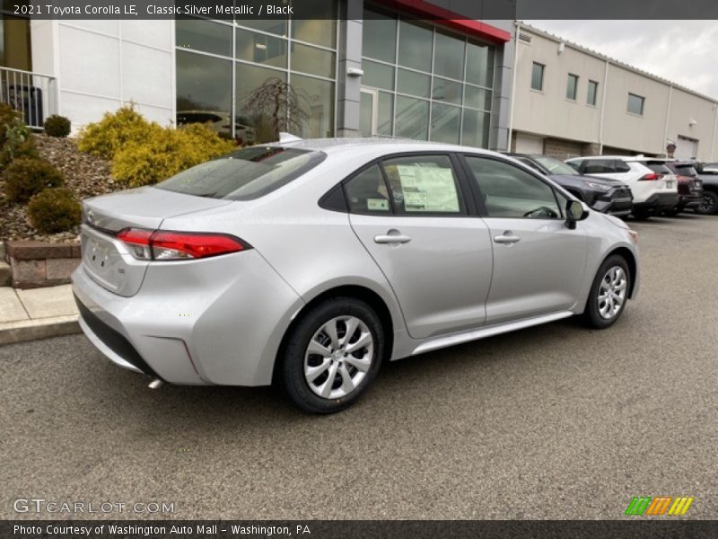 Classic Silver Metallic / Black 2021 Toyota Corolla LE