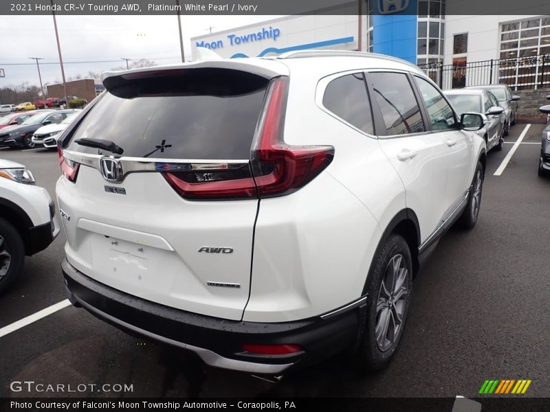 Platinum White Pearl / Ivory 2021 Honda CR-V Touring AWD