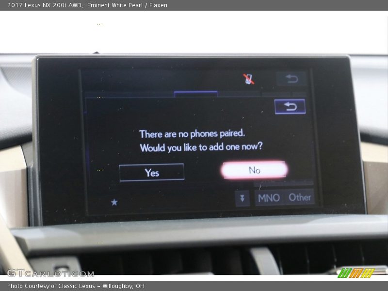 Eminent White Pearl / Flaxen 2017 Lexus NX 200t AWD