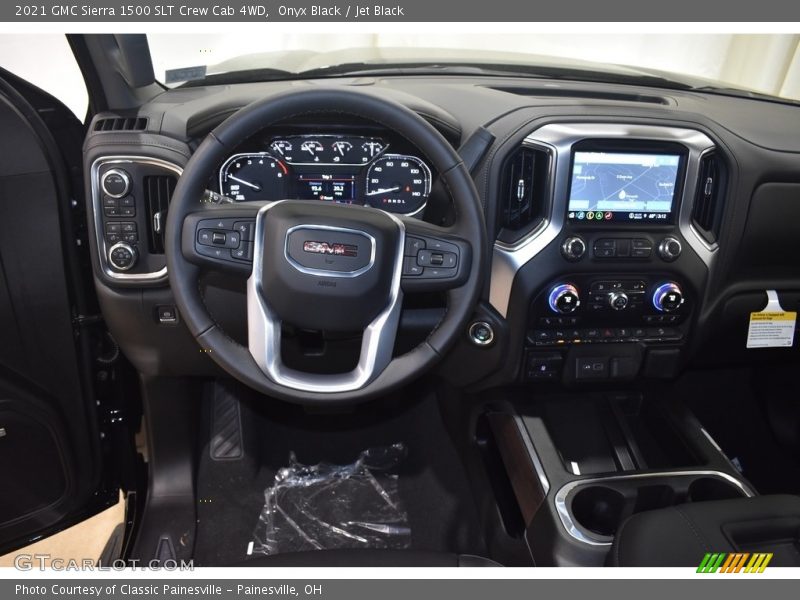 Onyx Black / Jet Black 2021 GMC Sierra 1500 SLT Crew Cab 4WD