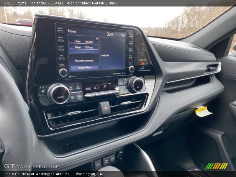 Midnight Black Metallic / Black 2021 Toyota Highlander XSE AWD