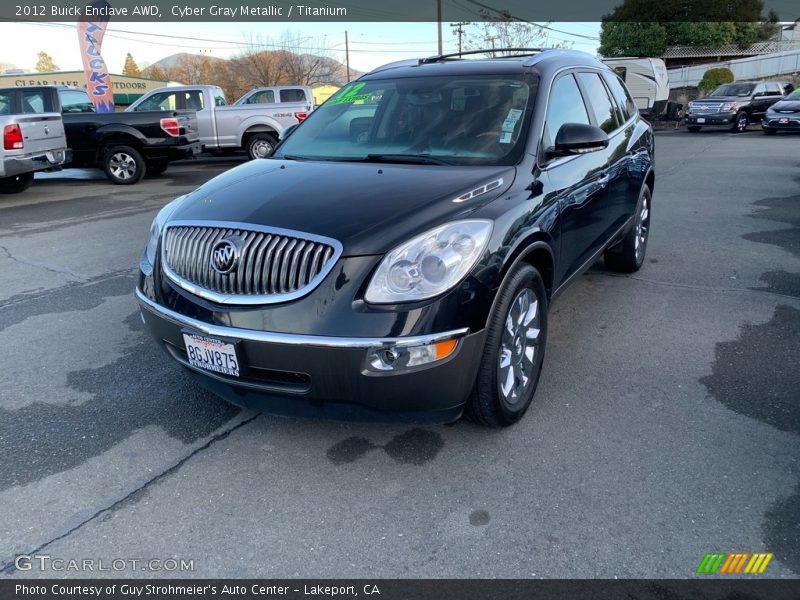 Cyber Gray Metallic / Titanium 2012 Buick Enclave AWD