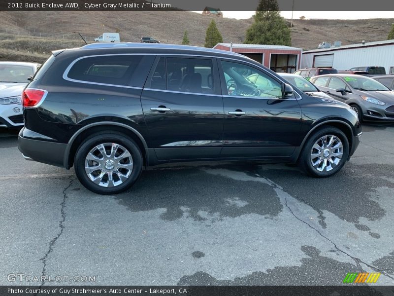 Cyber Gray Metallic / Titanium 2012 Buick Enclave AWD