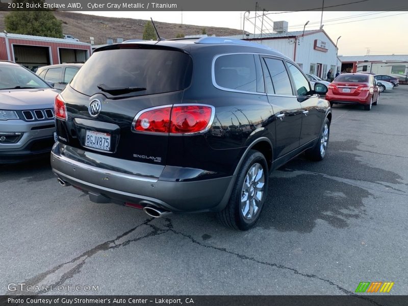 Cyber Gray Metallic / Titanium 2012 Buick Enclave AWD