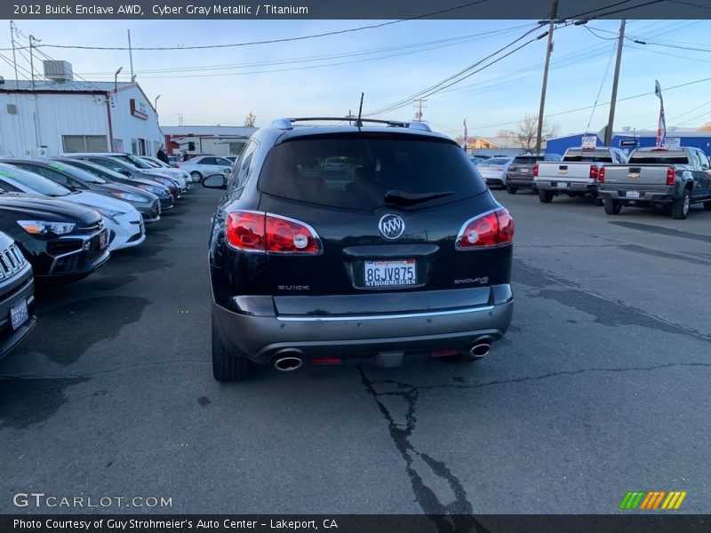 Cyber Gray Metallic / Titanium 2012 Buick Enclave AWD