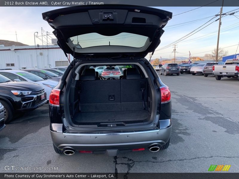 Cyber Gray Metallic / Titanium 2012 Buick Enclave AWD