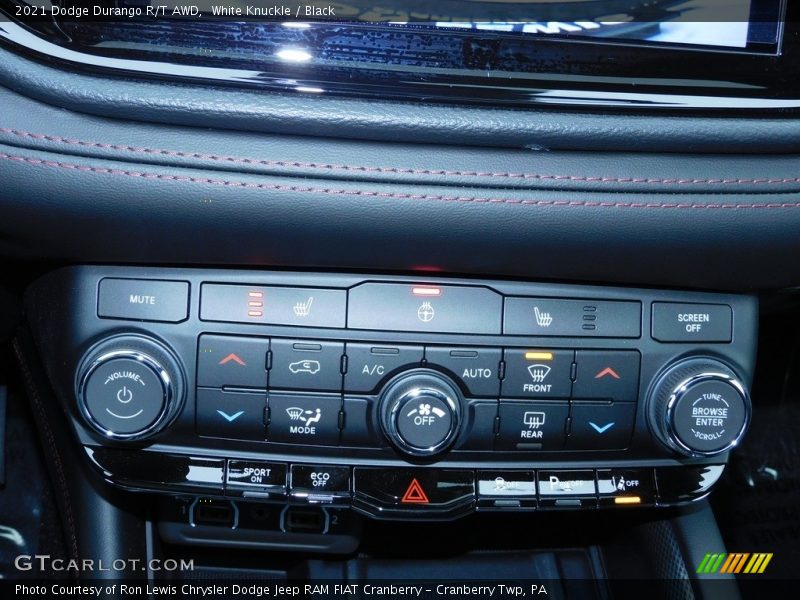 Controls of 2021 Durango R/T AWD