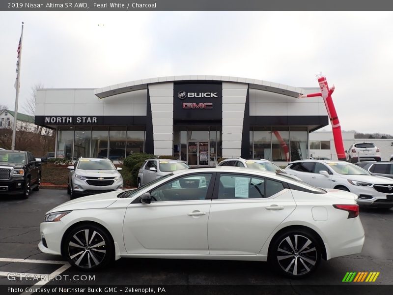 Pearl White / Charcoal 2019 Nissan Altima SR AWD