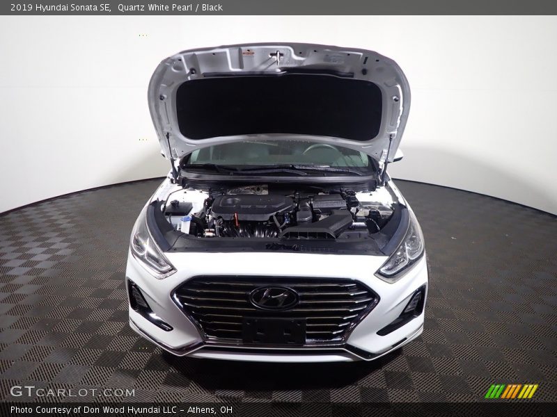 Quartz White Pearl / Black 2019 Hyundai Sonata SE