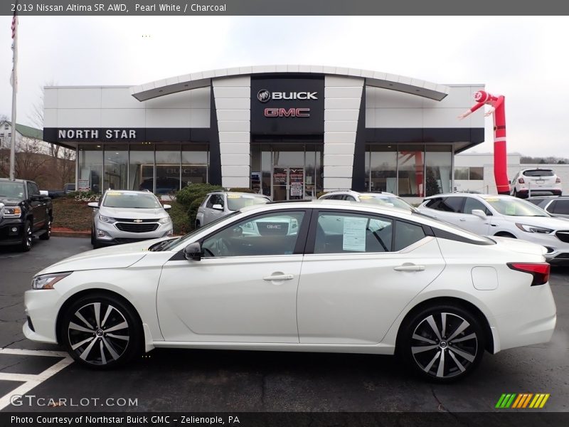 Pearl White / Charcoal 2019 Nissan Altima SR AWD