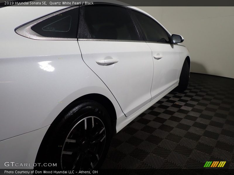 Quartz White Pearl / Black 2019 Hyundai Sonata SE