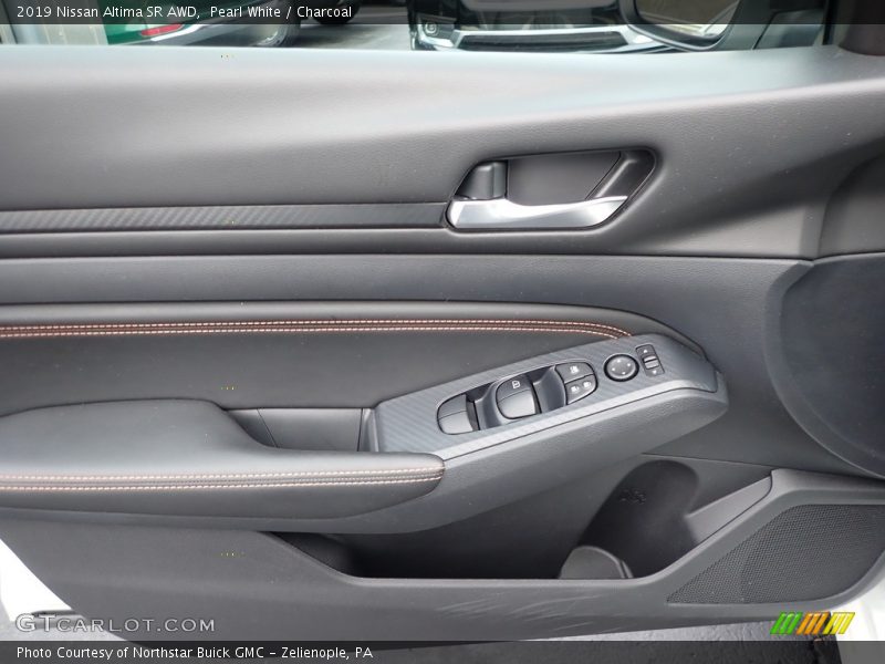 Pearl White / Charcoal 2019 Nissan Altima SR AWD