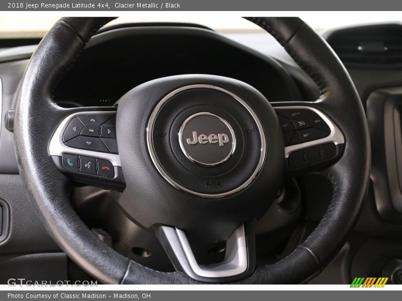 Glacier Metallic / Black 2018 Jeep Renegade Latitude 4x4
