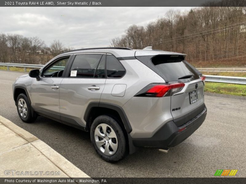 Silver Sky Metallic / Black 2021 Toyota RAV4 LE AWD