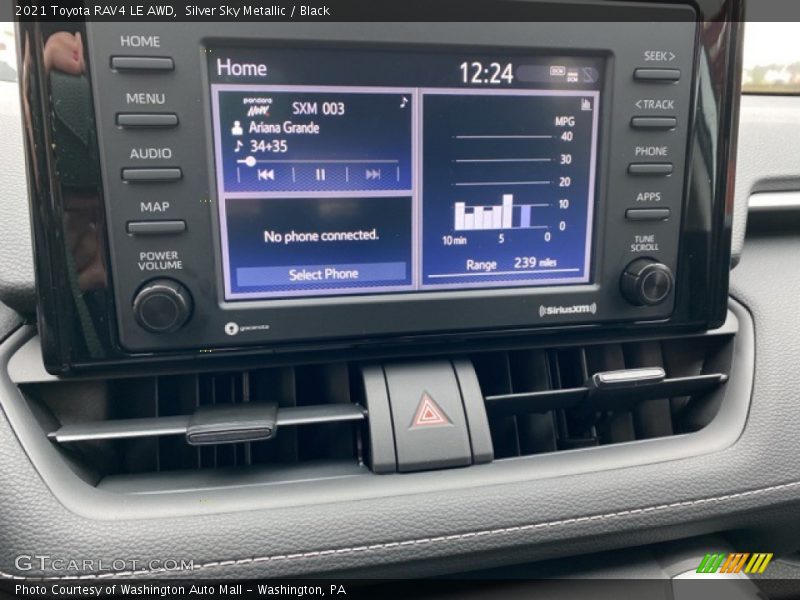 Silver Sky Metallic / Black 2021 Toyota RAV4 LE AWD
