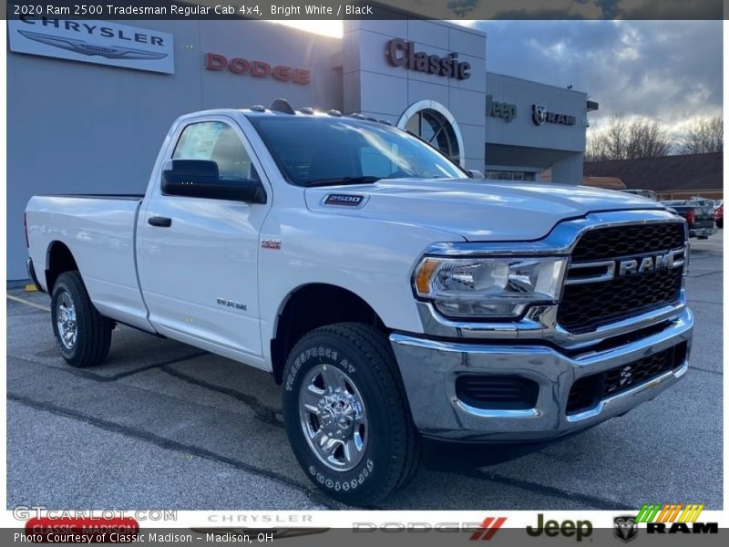 Bright White / Black 2020 Ram 2500 Tradesman Regular Cab 4x4
