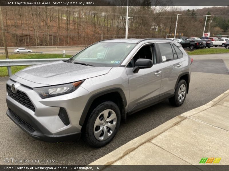 Silver Sky Metallic / Black 2021 Toyota RAV4 LE AWD