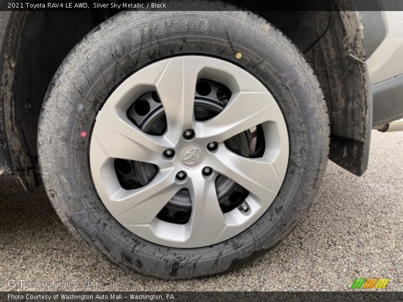 Silver Sky Metallic / Black 2021 Toyota RAV4 LE AWD