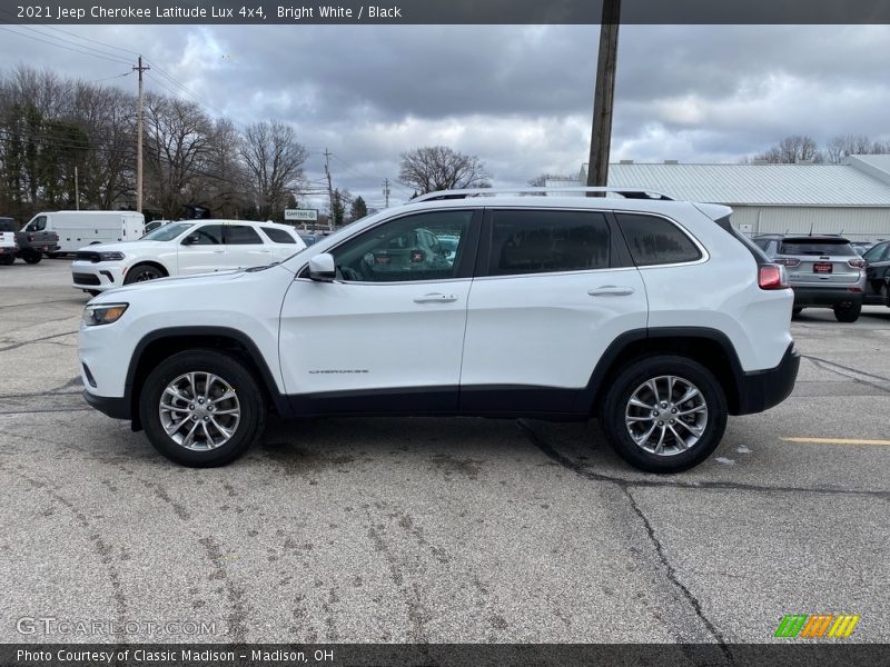 Bright White / Black 2021 Jeep Cherokee Latitude Lux 4x4