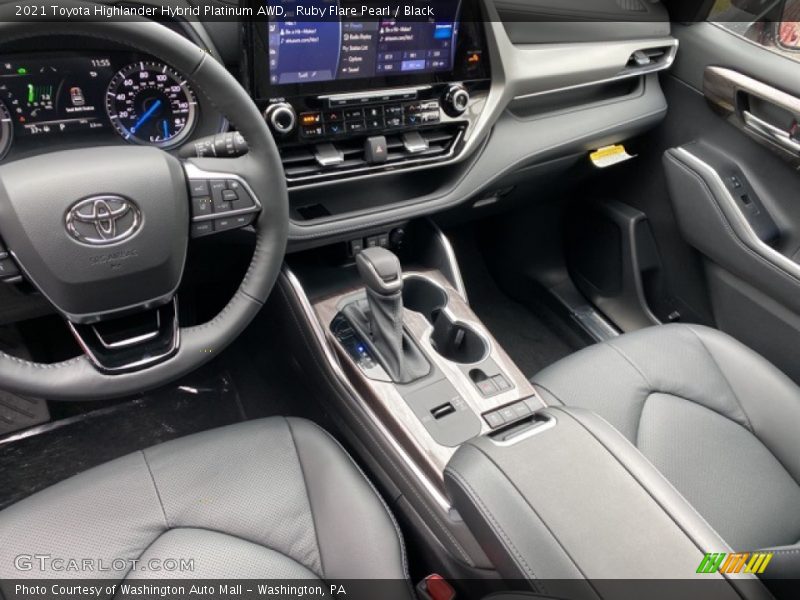 Ruby Flare Pearl / Black 2021 Toyota Highlander Hybrid Platinum AWD