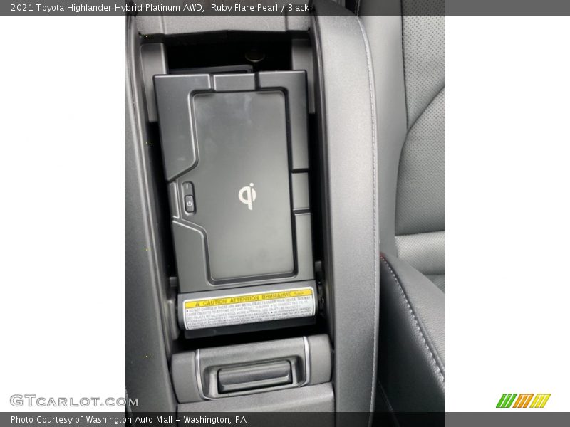 Ruby Flare Pearl / Black 2021 Toyota Highlander Hybrid Platinum AWD