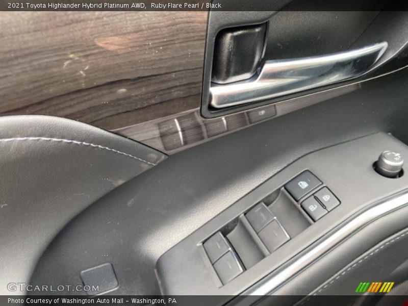 Ruby Flare Pearl / Black 2021 Toyota Highlander Hybrid Platinum AWD