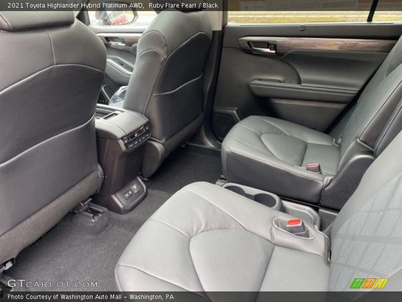 Ruby Flare Pearl / Black 2021 Toyota Highlander Hybrid Platinum AWD