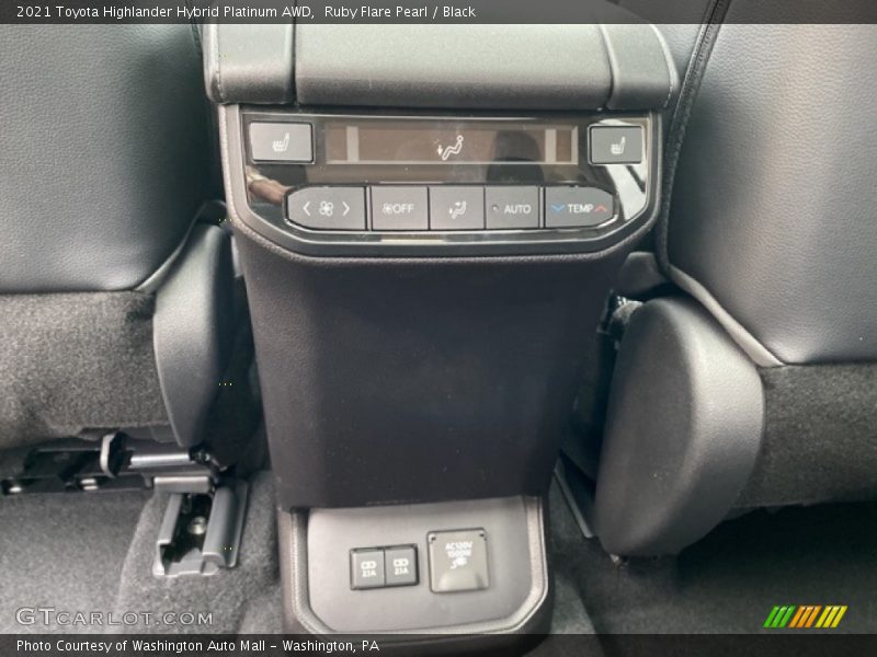 Ruby Flare Pearl / Black 2021 Toyota Highlander Hybrid Platinum AWD