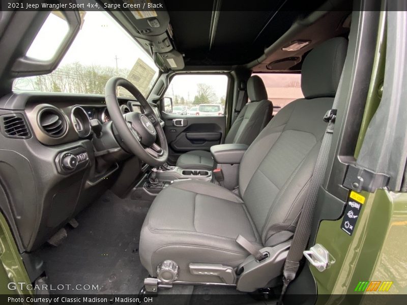 Front Seat of 2021 Wrangler Sport 4x4