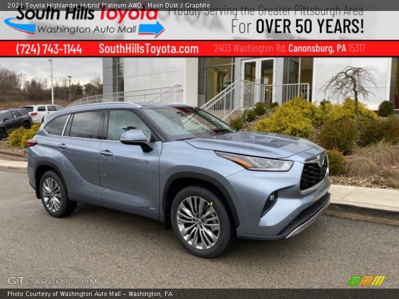 Moon Dust / Graphite 2021 Toyota Highlander Hybrid Platinum AWD