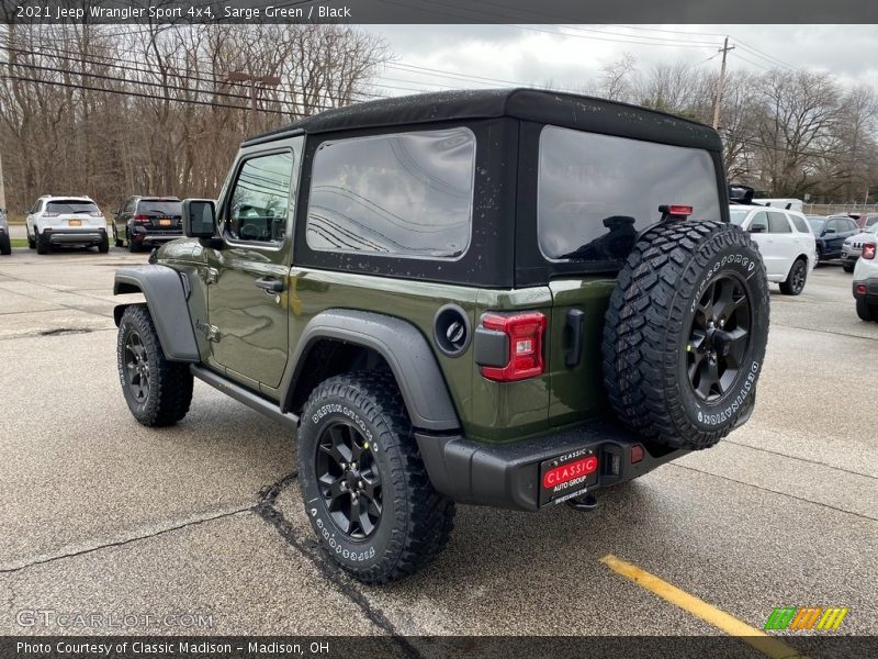 Sarge Green / Black 2021 Jeep Wrangler Sport 4x4