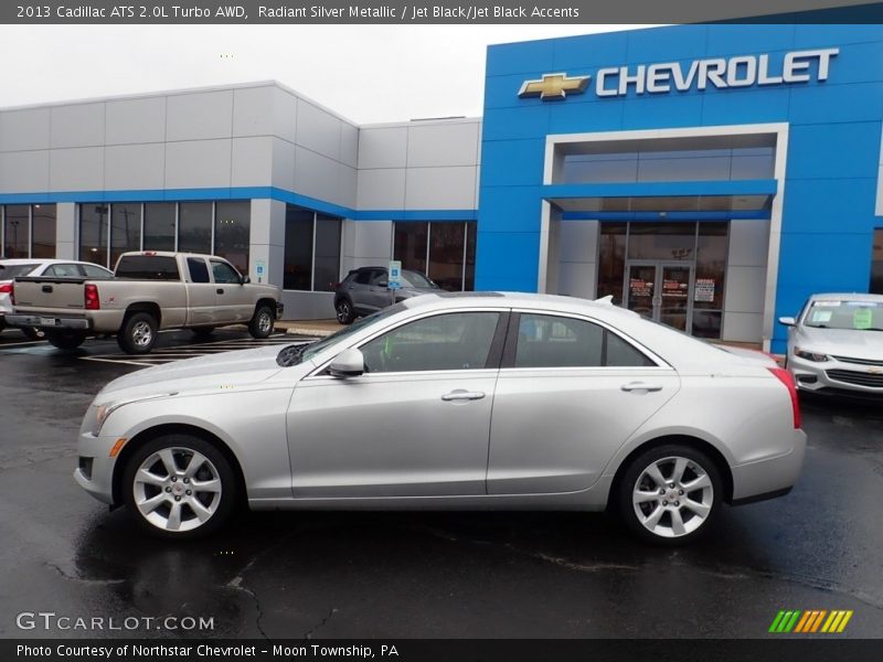 Radiant Silver Metallic / Jet Black/Jet Black Accents 2013 Cadillac ATS 2.0L Turbo AWD