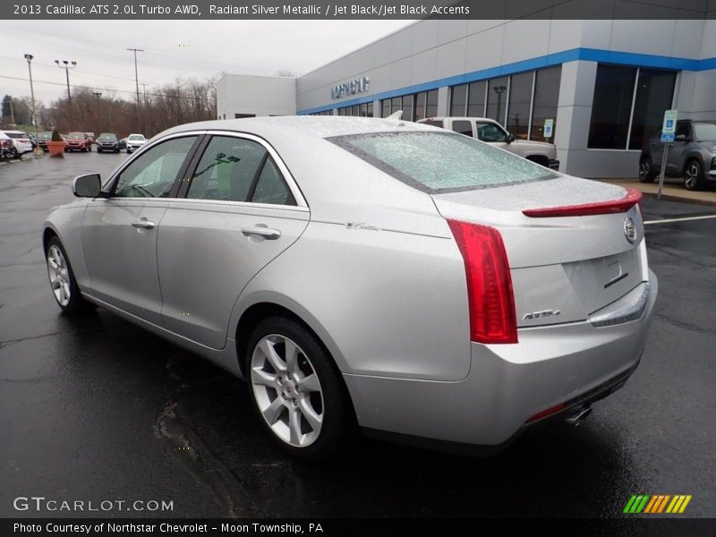 Radiant Silver Metallic / Jet Black/Jet Black Accents 2013 Cadillac ATS 2.0L Turbo AWD