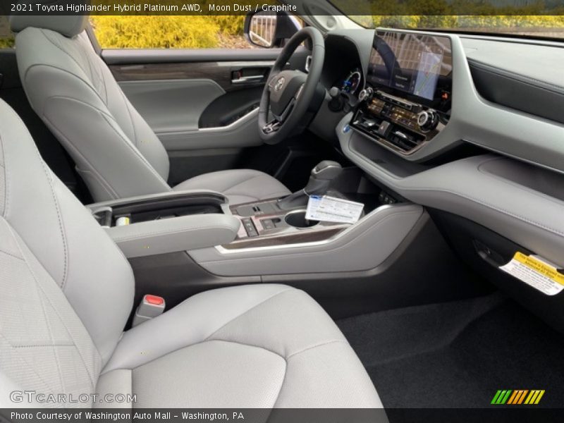 Moon Dust / Graphite 2021 Toyota Highlander Hybrid Platinum AWD