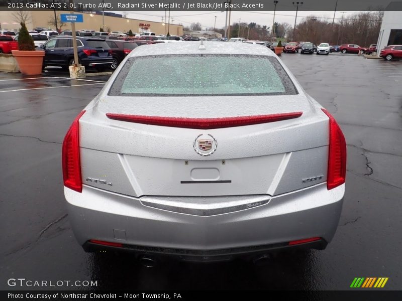 Radiant Silver Metallic / Jet Black/Jet Black Accents 2013 Cadillac ATS 2.0L Turbo AWD