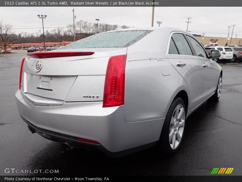 Radiant Silver Metallic / Jet Black/Jet Black Accents 2013 Cadillac ATS 2.0L Turbo AWD
