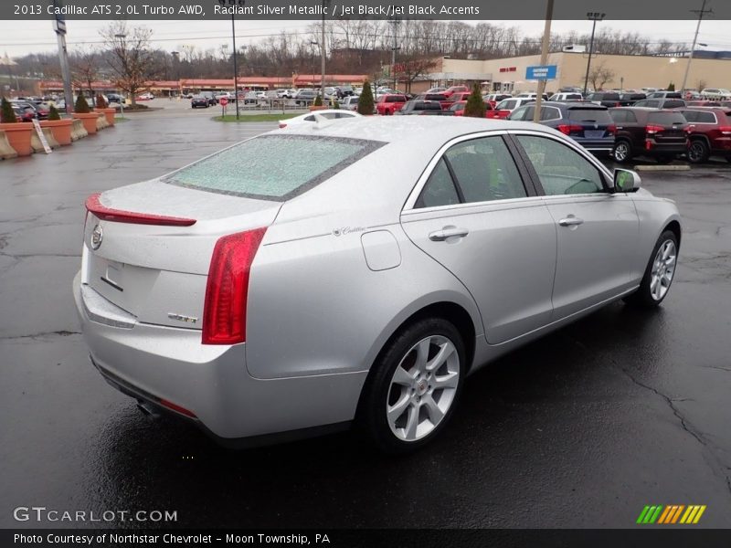 Radiant Silver Metallic / Jet Black/Jet Black Accents 2013 Cadillac ATS 2.0L Turbo AWD