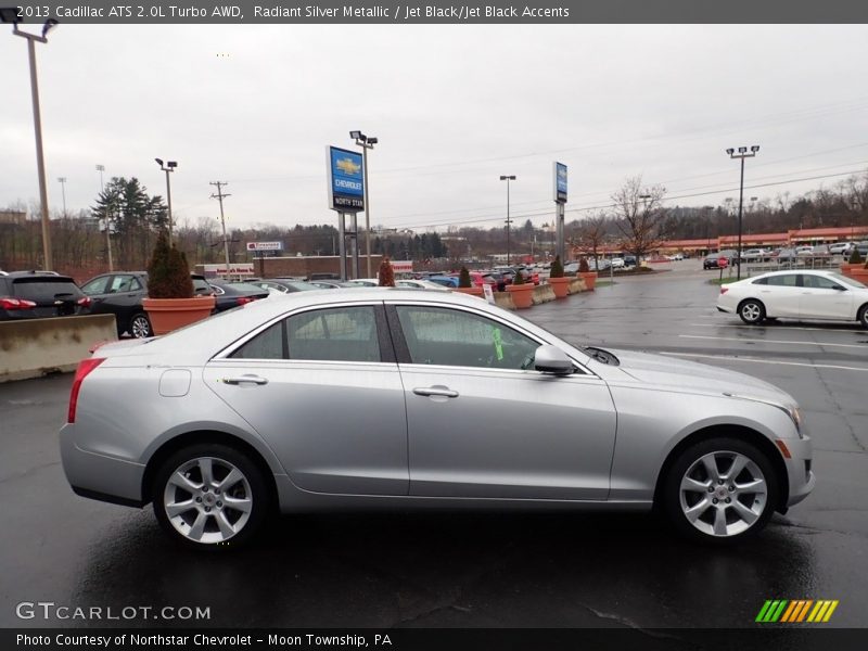 Radiant Silver Metallic / Jet Black/Jet Black Accents 2013 Cadillac ATS 2.0L Turbo AWD