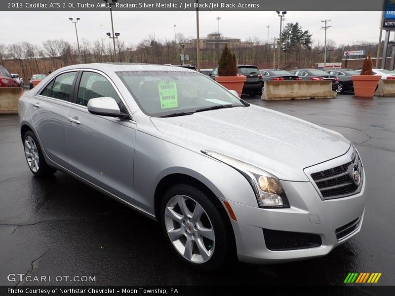 Radiant Silver Metallic / Jet Black/Jet Black Accents 2013 Cadillac ATS 2.0L Turbo AWD