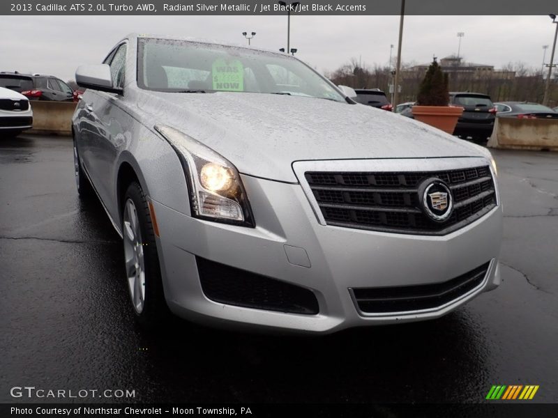 Radiant Silver Metallic / Jet Black/Jet Black Accents 2013 Cadillac ATS 2.0L Turbo AWD