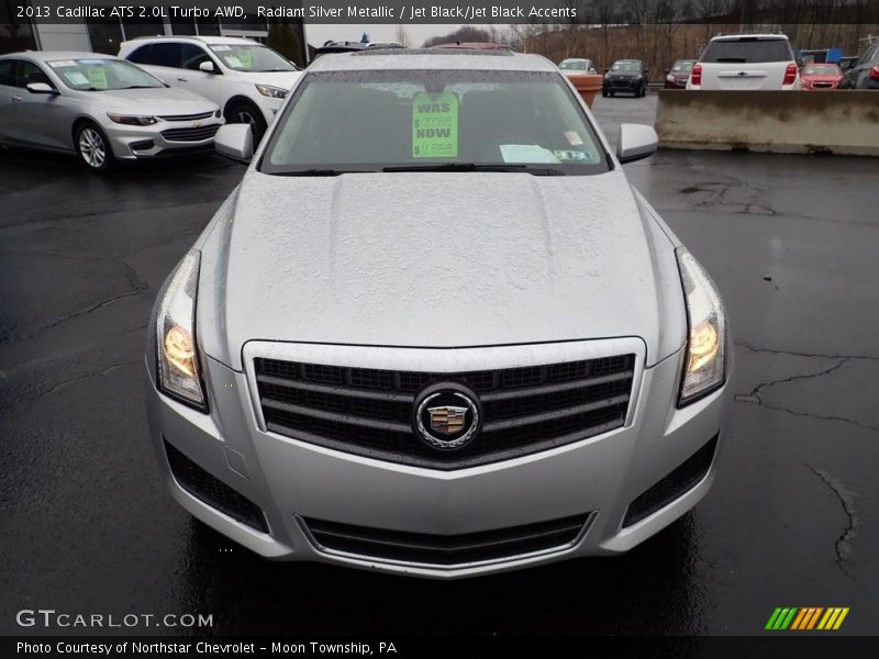 Radiant Silver Metallic / Jet Black/Jet Black Accents 2013 Cadillac ATS 2.0L Turbo AWD