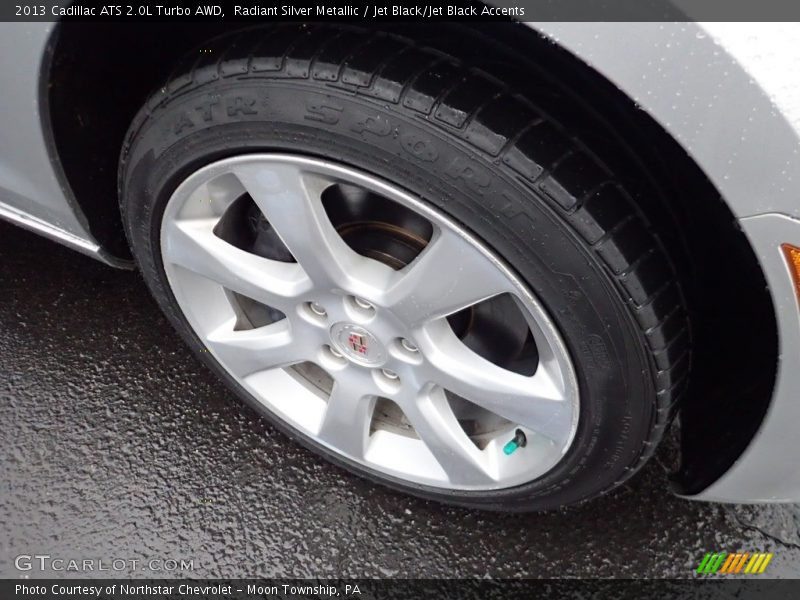 Radiant Silver Metallic / Jet Black/Jet Black Accents 2013 Cadillac ATS 2.0L Turbo AWD
