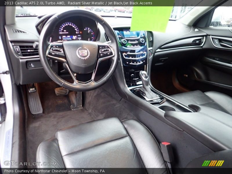 Radiant Silver Metallic / Jet Black/Jet Black Accents 2013 Cadillac ATS 2.0L Turbo AWD