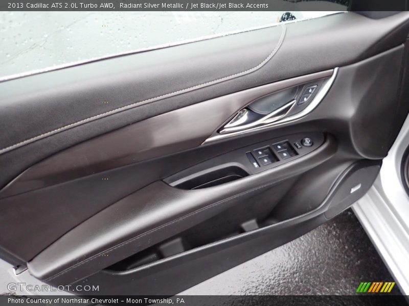 Radiant Silver Metallic / Jet Black/Jet Black Accents 2013 Cadillac ATS 2.0L Turbo AWD