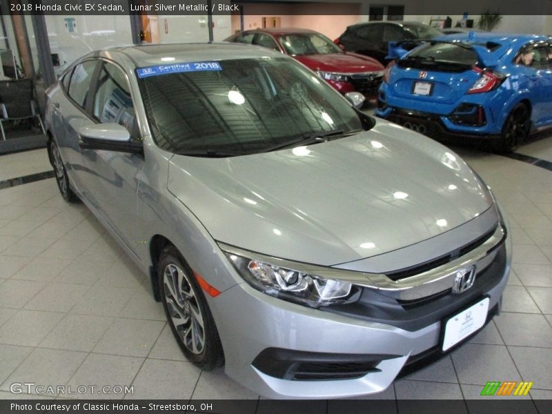 Front 3/4 View of 2018 Civic EX Sedan