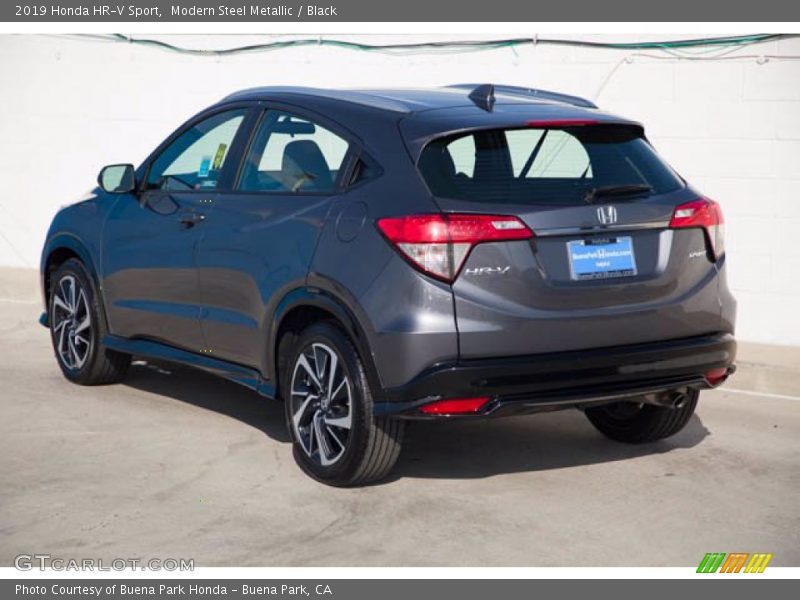Modern Steel Metallic / Black 2019 Honda HR-V Sport