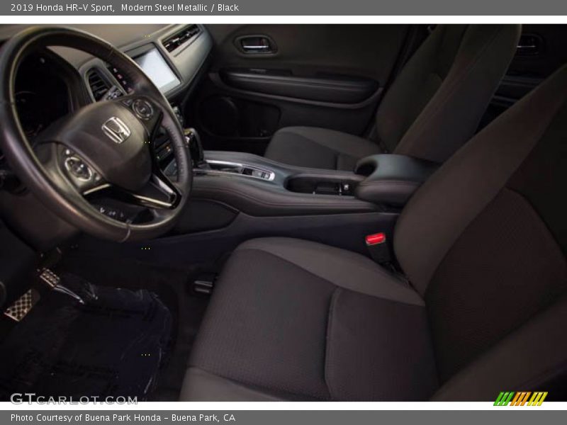 Modern Steel Metallic / Black 2019 Honda HR-V Sport